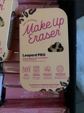 MakeUp Eraser Leopard PRO Makeup Remover - Pink and Cream